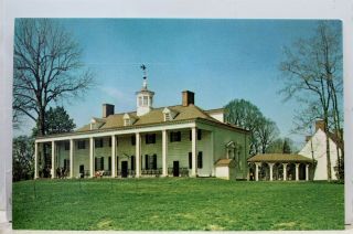 Virginia Va Mount Vernon George Washington Mansion Postcard Old Vintage Card Pc