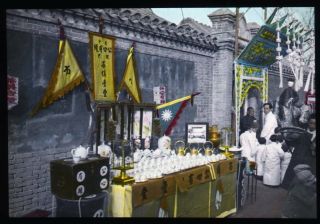 Ga82 - 04 Taiwan Japan Teaset Vendor Street Market Early 1900 