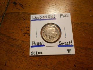 1935 Buffalo Nickel Doubled Die Reverse Vf Sweet Rare Wow