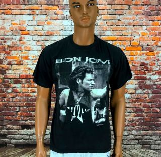 Vintage 1993 Bon Jovi World Tour Shirt Rare Size L