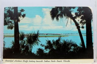 Florida Fl Indian Rocks Beach Harbor Bluff Postcard Old Vintage Card View Post