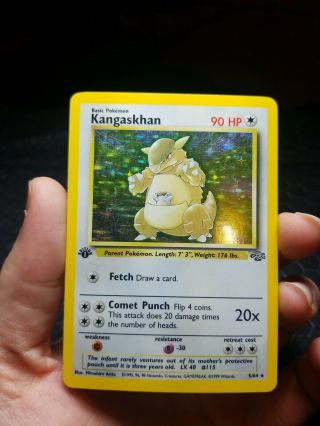 1999 Pokemon 1st Edition Kangaskhan 5/64 Jungle Holo Rare