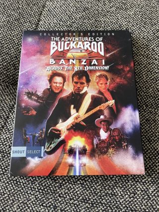 The Adventures Of Buckaroo Banzai Blu Ray Slipcover Scream Factory Rare
