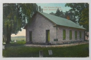 Old Mission Church,  Upper Sandusky,  Ohio Vintage 1915 Db Postcard 8009