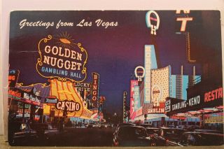 Nevada Nv Las Vegas Fremont Street Postcard Old Vintage Card View Standard Post