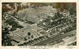 Vintage Postcard - The Royal Masonic Hospital And Nurses Home - London Rp