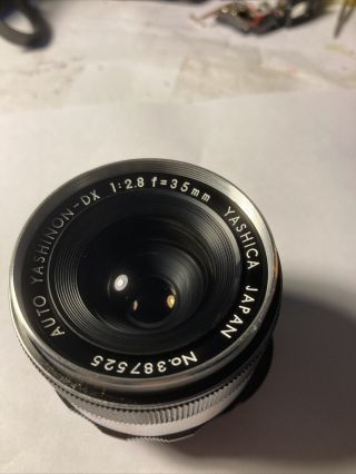 Rare Yashica Auto Yashinon - Dx 35mm F/2.  8 Lens (m42 Screw Mount) Minty