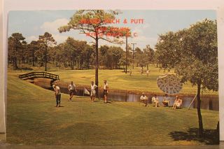 South Carolina Sc Myrtle Beach Resort Pitch Putt Golf Course Postcard Old View