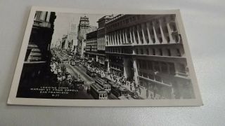 Vintage Old Post Card Of San Francisco Market Street