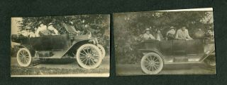 Vintage Photos 100,  Years Pretty Girls In Brass Model T Ford Touring Car 417177