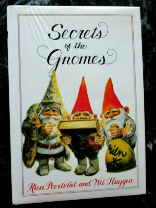 Secrets Of The Gnomes Signed By Wil Huygen And Rien Poortvliet 1982 Hbdj Rare