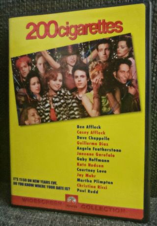 200 Cigarettes (dvd) Very Rare Cult Comedy Authentic Oop,  Insert