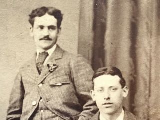 Gay Int Handsome Young Men Two Lancashire Lads Todmorden 1860s Cdv Photograph