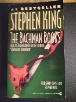 The Bachman Books By Stephen King Very Rare Paperback With Rage