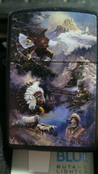 Zippo Rare Spirit Of The West By Ted Blaylock 2011