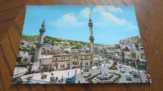 Vintage Postcard Amman - El Mosque Jordan