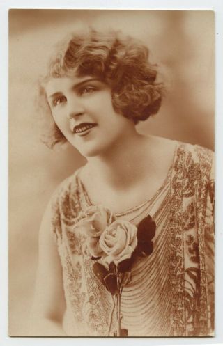 1920s Glamor Glamour Pretty Flapper Lady Fashion French Photo Postcard