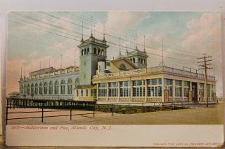Jersey Nj Atlantic City Auditorium Pier Postcard Old Vintage Card View Post