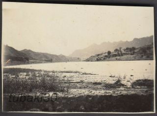 Kq17 China Hebei Zi Jing Guan 河北紫荊関 1930s Photo Japan Army On Bridge 拒馬河