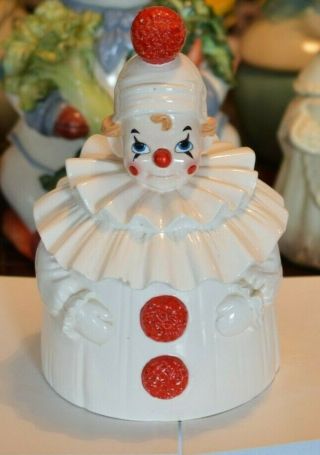 Rare 1960s George Good Baby Clown 11 " Ceramic Cookie Jar