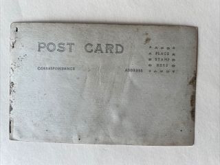 Vintage Real Photo Postcard The Wake Of A Torpedo AZO Stamp Box Navy 2