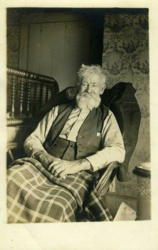 Old Bearded Man With Blanket 1900 