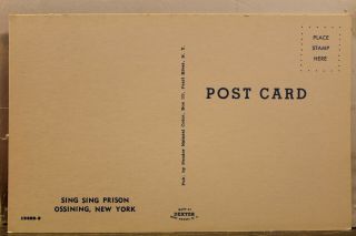 York NY Ossing Sing Sing Prison Postcard Old Vintage Card View Standard Post 2