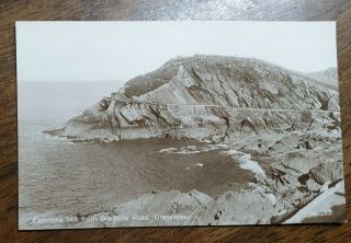 Ilfracombe,  Capstone Hill From Granville Road.  Real Photo,  Vintage Postcard