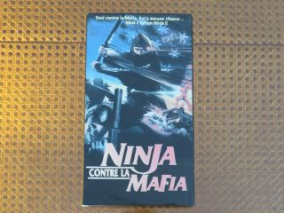 Ninja Contre La Mafia Vhs G,  Mega Rare French Cnd Version Ntsc Martial Arts