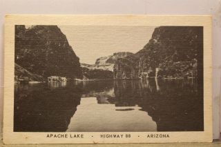 Arizona Az Apache Lake Resort Postcard Old Vintage Card View Standard Souvenir