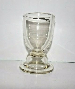 Antique Cambridge Glass,  Clear Glass Double Egg Cup,  Circa 1903,  Very Rare