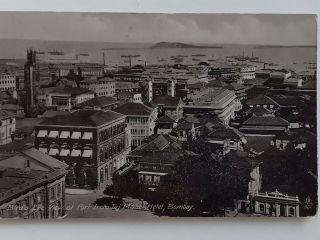 Vintage Postcard.  View From Taj Mahal Hotel,  Bombay.