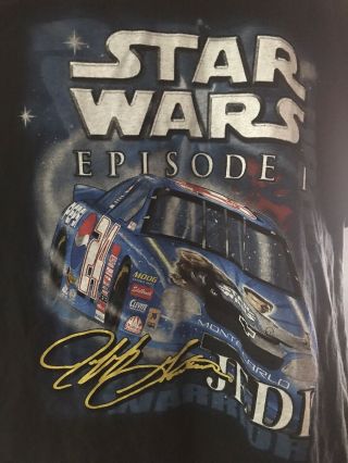 Rare Vintage Star Wars Episode 1 Nascar Jeff Gordon Pepsi T Shirt Xl Big Print