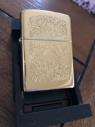 Vintage Zippo 1995 Camel Lighter 22k Gold Plated Double Sided Rare Unstruck