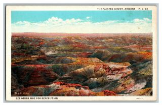 The Painted Desert Mexico Vintage Standard View Postcard