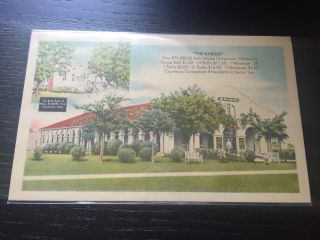 Vintage Postcard Radium Bath House Massage Claremore Oklahoma