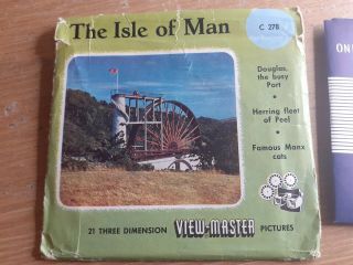 Vintage The Isle Of Man England Viewmaster 3 Reels Etc Made In Belgium C - 278