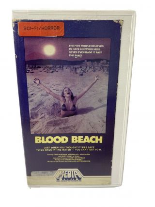 Blood Beach Rare Horror Vhs 1985 Media Home Entertainment