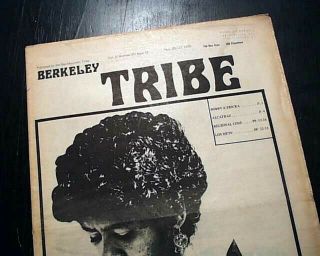 Rare Hippies Berkeley California Counter Culture Ericka Huggins 1970 Newspaper