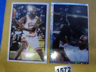 Michael Jordan 1992 - 93 Panini Sticker 20 And 12 Mvp Foil Rare - Chicago Bulls