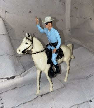 Vintage Rare Ver.  1950s Hartland Plastics The Lone Ranger Figure Horse Cowboy