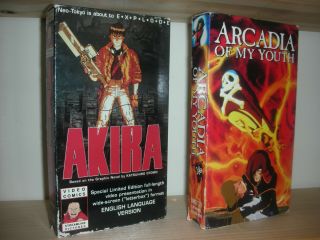 Akira Limited Edition Anime Vhs Rare Oop 1st Printing Video Comics