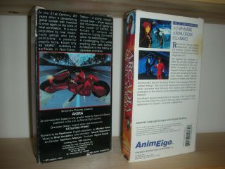 Akira Limited Edition Anime VHS RARE OOP 1st Printing Video Comics 2