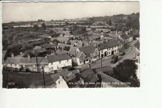 View From The Church Tower Boxford Vintage Postcard