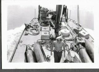 Vintage Photograph Coast Guard Man Boat/sailor Sheffield Alabama Tennessee Photo