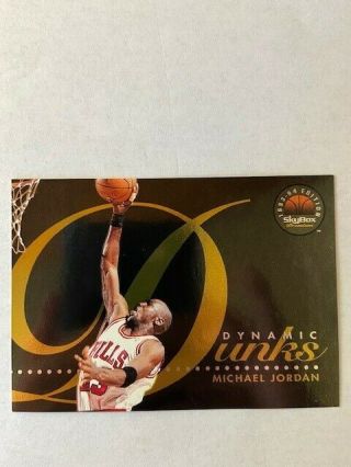 1993 - 94 Skybox Michael Jordan Dynamic Dunks Card D4, Chicago Bulls ...