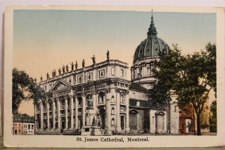 Canada Quebec St James Cathedral Postcard Old Vintage Card View Standard Post Pc