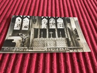 Vintage Post Card The Altar Lady Chapel Parish Church Royal Leamington Spa.
