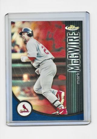 2001 Topps Finest Numbered 113/399 Refractor Mark Mcgwire Baseball Card Ref Rare