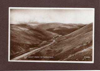 The Lecht Road To Tomintoul Vintage Postcard Rp Valentine 
